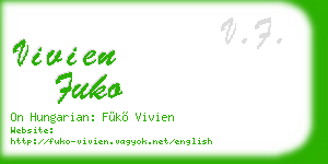 vivien fuko business card